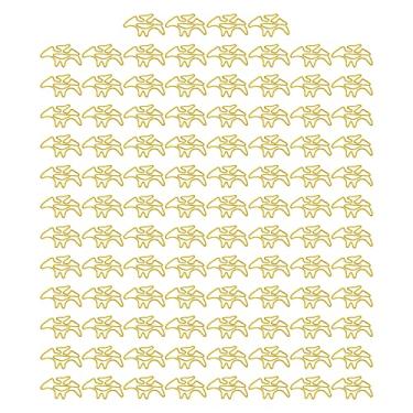 Imagem de Clipes de papel decorativos em forma de metal, clipes de papel pequenos antiderrapantes à prova de ferrugem para livros, notebooks, arquivos, escritório, uso doméstico, 100 peças