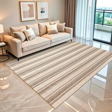 Imagem de Tapete Sala Quarto Rustico 1,35m x 2,00m Antiderrapante Decorativo (Marrom)