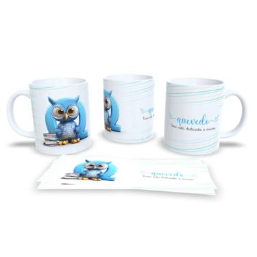 Imagem de Caneca Personalizada Professor com Coruja, Cerâmica Branca, Design Educacional, Uma Vida Dedicada a Ensinar (q)