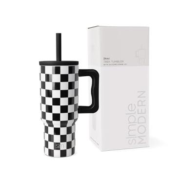 Imagem de Simple Modern Copo infantil de 680 g com alça e tampa de canudo de silicone | À prova de derramamento e resistente a vazamentos | Garrafa de aço inoxidável | Presente para meninos e meninas | Coleção