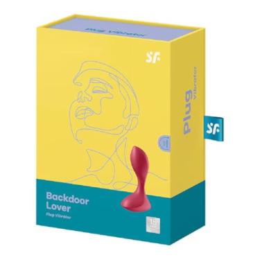 Imagem de Plug Anal SF Backdoor Lover – Vibração Potente – Unissex – Silicone Médico – Impermeável (Vermelho)