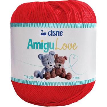 Imagem de Linha Para Croche Amigulove 46 100G Vermelho - Planeta Brinquedos