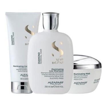 Imagem de Kit Alfaparf Milano Professional Semi Di Lino Diamond - Shampoo e Condicionador e Máscara-Unissex