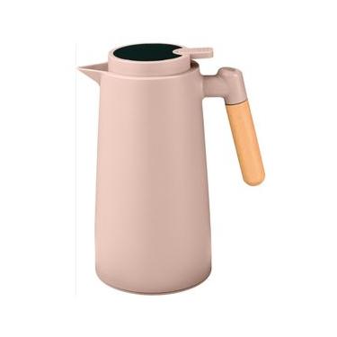 Imagem de Garrafa Térmica Wooden Handle Nude 1 Litro - Dolce Home