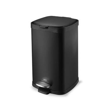 Imagem de Lixeira Brinox com Pedal e Balde 12 L - Preta