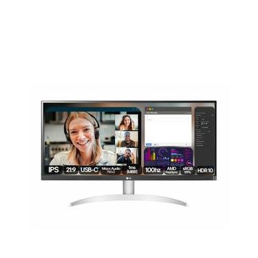 Imagem de Monitor UltraWide 29" LG 29WQ600-B com Tela IPS, Full HD, 100Hz, AMD FreeSync – Branco