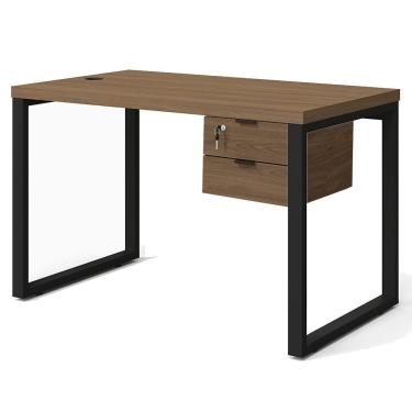 Imagem de Mesa Escritorio 120 Com Gaveteiro Industrial Frame Kappesberg Munique