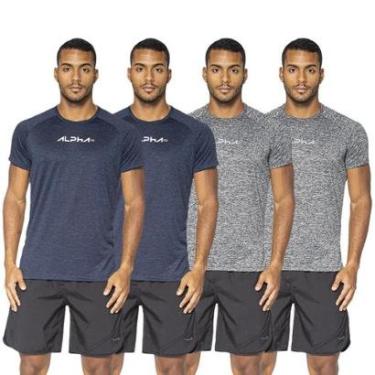 Imagem de Kit 4 Camisetas Dry Alpha Co Masculina-Masculino