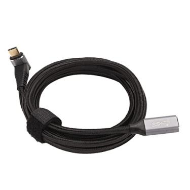 Imagem de KIMISS Cabo USB C 3.2 Macho para Fêmea - Carregamento Rápido PD100W, Transferência de Dados de 10 Gbps, Vídeo 4K @ 60 Hz, Design de ângulo Reto Em Forma de L para Steam Deck e Muito Mais (#14)