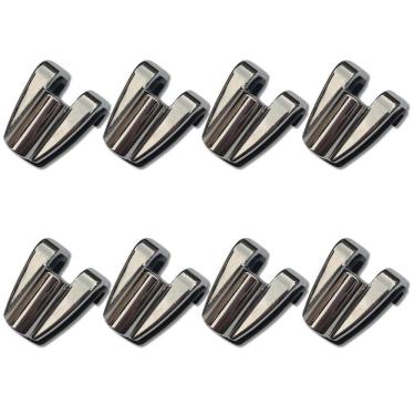 Imagem de Kit 8 Garra Afinação Bumbo Bateria Dch700 Metal Cromo Zowag