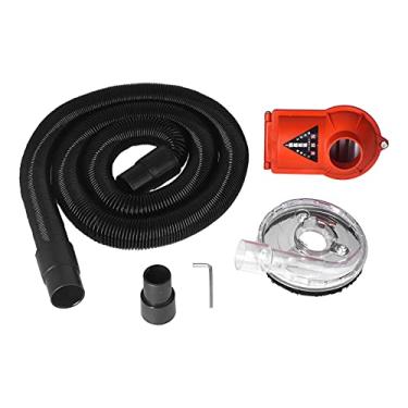 Imagem de Kit de cobertura de poeira para moagem a seco Escova Acessórios para rebarbadoras angulares oblíquas Disco de aba de 4 polegadas Montagem universal para a maioria das rebarbadoras