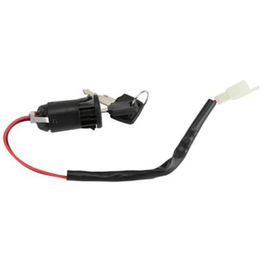Imagem de Luqeeg Conjunto de Chaves de Bloqueio de Ignição 2 Peças de Substituição para Triciclo de Bicicleta, Acessório de Scooter Elétrico Com 2 Plugues de Fio e 4 Chaves, Adequado para Pilotos de Scooter,