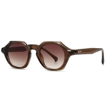 Imagem de Óculos de sol punk femininos para homens, vintage, luxuoso, designer, para dirigir ao ar livre, populares, óculos de sol, leopardo, azul, tons uv (chá, chá)