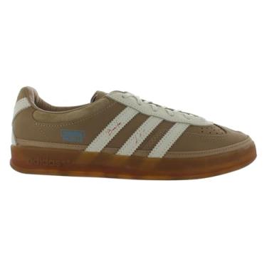 Imagem de Adidas Originals Gazelle Tênis masculino para uso interno, Papelão/branco/marrom-marrom, 37