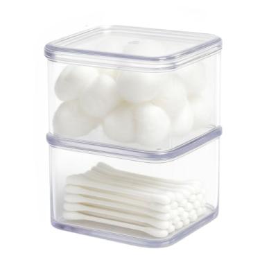 Imagem de Organizador de Maquiagem Acrílico Porta Algodão Gaveta Organizadora Para Cosméticos(Porta Algodão/Cotonete)