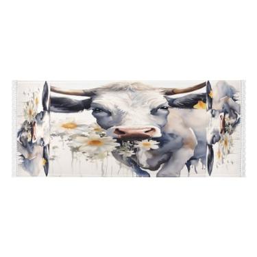 Imagem de Wassud Flower Cow(3) capas de lavadora e secadora, protetor de lavadora com sacos de armazenamento, capa de geladeira à prova de poeira com bolsos para lavanderia doméstica, cozinha, 120 x 55 cm