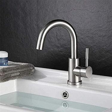 Imagem de Torneiras de cozinha torneira de cozinha torneira de cozinha nova torneira de pia de banheiro torneira quente e fria torneira de banheiro de aço inoxidável 304 melhoria da casa