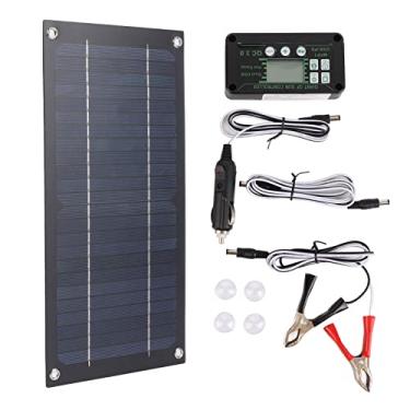 Imagem de LiebeWH Carregador de Painel Solar 600 W, Silício Monocristalino, Kit Completo Com Controlador de Carga 100A para Camping RV
