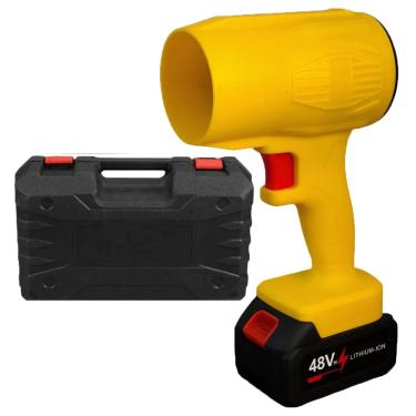 Imagem de Soprador Ar Folhas Turbo Pó Sujeira Churrasqueira Eletrico Portátil Limpeza Jardim Carro