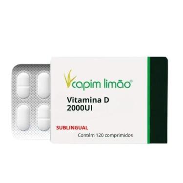 Imagem de Vitamina D3 2000UI Sublingual 120caps - Capim Limão