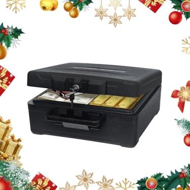 Imagem de Cofre à prova de fogo e à prova d'água com trava de chave