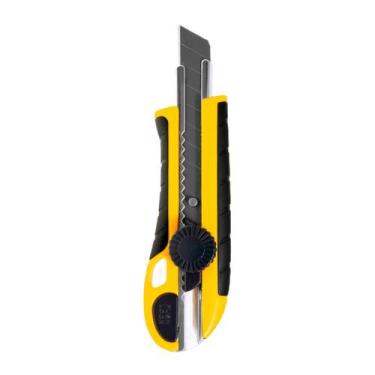 Imagem de Estilete largo emborrachado norma l23 com 03 lâminas black