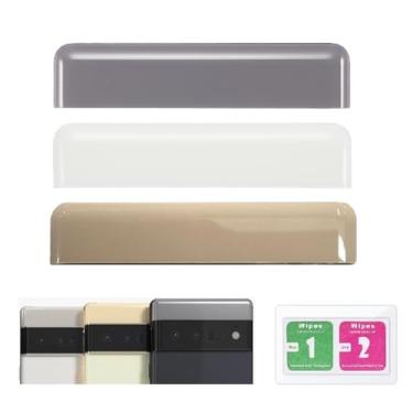 Imagem de TTIMORE Substituição da tampa superior traseira de vidro do painel superior para Google Pixel 6 Pro, preto tempestuoso
