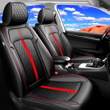 Imagem de FiveFox Capas de assento de carro HR-V para Honda HRV 2016-2025 2026 LX/EX/EXL/Sport - cobertura total, protetor de almofada de assento à prova d'água e para todos os climas, conjunto completo, preto