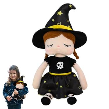 Imagem de Pelúcia de Halloween - Boneca de pelúcia de bruxa | Figuras macias, jogo festivo para mesa, decoração de Halloween, casa, interior, prateleira, viagem, crianças