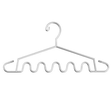 Imagem de Cabide de metal adulto antiderrapante para exibição de roupas para casa cabide de armazenamento de roupas vintage para armário com economia de espaço cabide organizador de pendurar adequado para