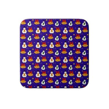 Imagem de Ladrilho Decorativo De Cerâmica Com Estampa Natal Violeta