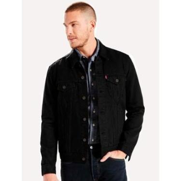 Imagem de Jaqueta Levis Jeans Masculina Trucker Preta-Masculino