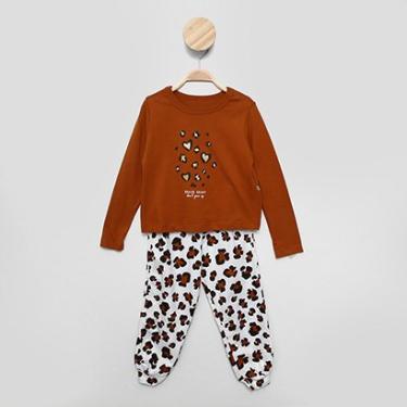 Imagem de Pijama Infantil Longo Hering Kids Malha Estampado-Feminino