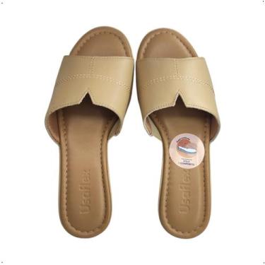 Imagem de Tamanco Ortopedico Usaflex Conforto casual Couro AA3303, 36, Blush