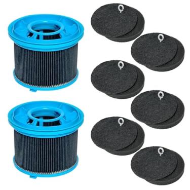 Imagem de Alrens Substituição do filtro de vácuo para aspirador sem fio Bissell PowerClean FurGuard 280W e FurFinder 200W, inclui 2 filtros + 6 almofadas de pré-filtro para poeira e pelos de animais de