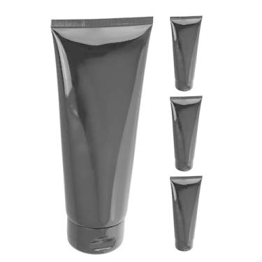 Imagem de PRETYZOOM 4 tubos de viagem: tubos de pasta de dente recarregáveis de 200 ml - frascos pequenos para viagem - Frasco macio cosmético vazio para artigos de higiene pessoal, xampu, toner, loção para