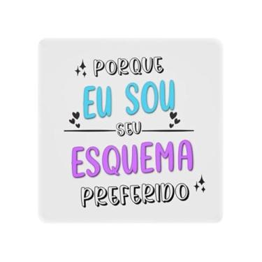 Imagem de Luminária Box Slim “Eu Sou Seu Esquema” – LED Decorativo com Alimentação USB e Design Motivacional!