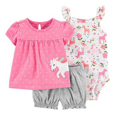 Imagem de Conjunto curto para bebês meninas Carter's, Unicorn, 6 Months
