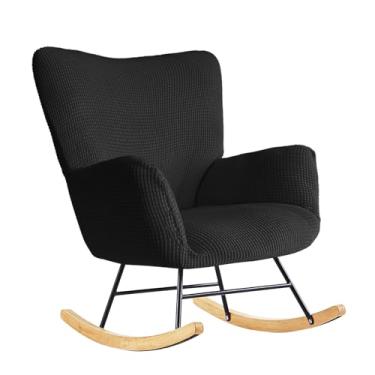 Imagem de Dipurman Capa de cadeira de balanço para berçário, capa elástica de jacquard para cadeira de balanço de bebê, cadeira de balanço estofada, capa para poltrona de balanço para sala de estar, quarto