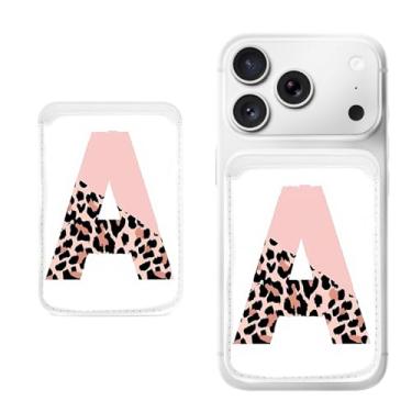 Imagem de Suporte magnético para iPhone, carteira fina de couro PU, capa para cartão, capa traseira para cartão, acessório de telefone fofo