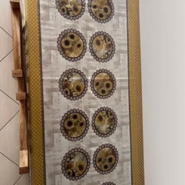 Imagem de Toalha De Mesa Termica Plastica Retangular 6 Lugares 140x200 2 Metros Girassol