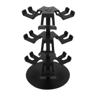 Imagem de Zyyini Suporte para Controlador de Jogos de 3 Camadas Suporte para Gamepads Bem Exibidos para SWITCH 2, SWITCH Pro Rack Organizador de Ferro Plástico Preto para Salas de Jogos