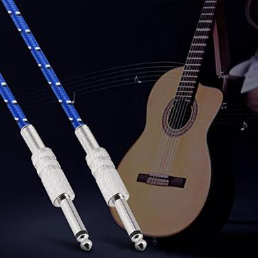 Imagem de Cryfokt Cabo de Instrumento de Liga de Zinco Mono Macho Fio Cabo Puro Tom Experiência Musical 6.35mm Anti-oxidação para Piano Elétrico 5 Metros (1m/3,3 pés)