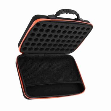 Imagem de Generic Estojo de Transporte Rígido de óleo Essencial, 60 Frascos 5ml/15ml, Organizador Resistente à Prova de Choque para Viagens ou Uso Doméstico, Preto/azul/roxo/laranja (Vermelho)