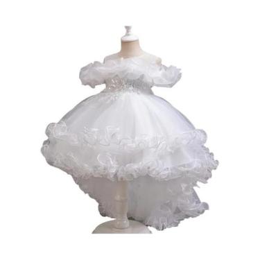 Imagem de Vestido De Lantejoulas Princesa Flor Para Meninas, Festa De Casamento 
