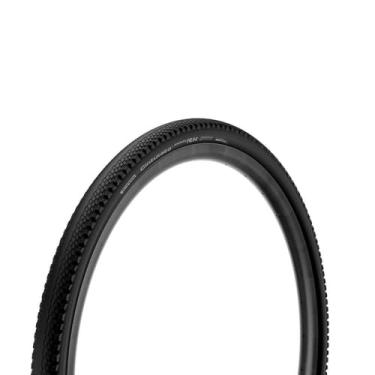 Imagem de Pirelli Cinturato Gravel RH P-Line Pneu de cascalho sem câmara 700 x 45C com composto SpeedGrip, proteção contra perfuração TechWALL, 60TPI, talão dobrável, tração em todas as condições para andar em