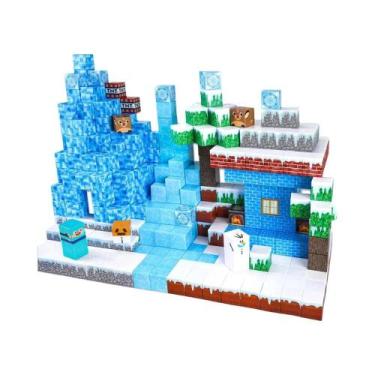 Imagem de Conjunto De Blocos Magnéticos 100PCS Brinquedo De Construção Castelo C
