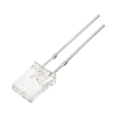 Imagem de 100 peças diodo led 2x5x7mm kit de diodos de luzes transparentes verme
