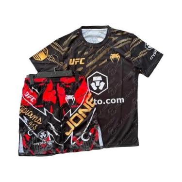 Imagem de Conjunto De Camiseta E Shorts Respirável Para Luta Masculina UFC Islam