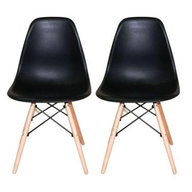 Imagem de Conjunto 2 Cadeiras Eames Eiffel - Preta - UNIVERSAL MIX